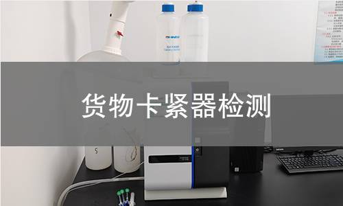貨物卡緊器檢測