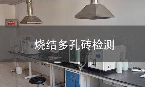 燒結多孔磚檢測