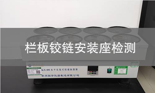 欄板鉸鏈安裝座檢測(cè)