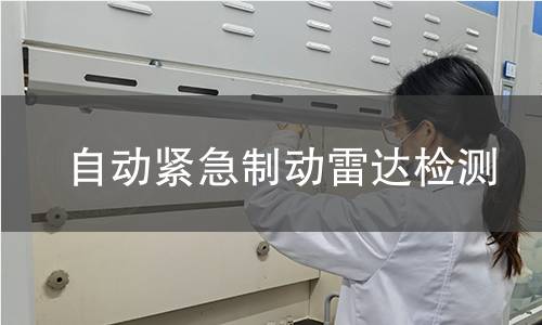 自動緊急制動雷達(dá)檢測