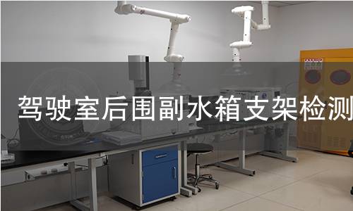 駕駛室后圍副水箱支架檢測