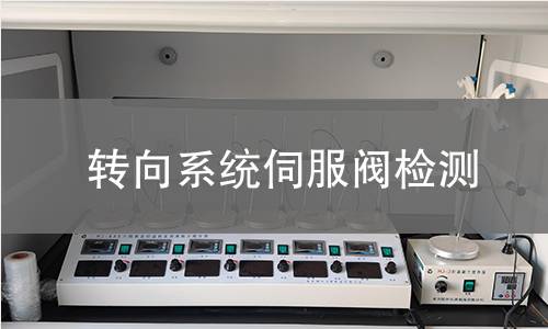 轉(zhuǎn)向系統(tǒng)伺服閥檢測