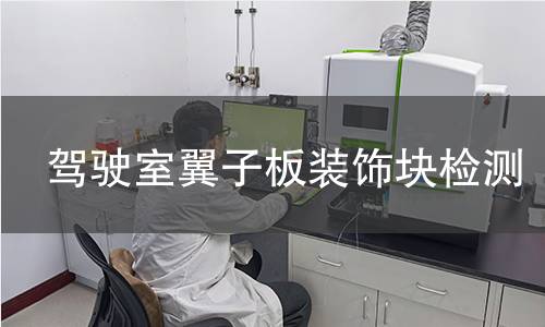 駕駛室翼子板裝飾塊檢測