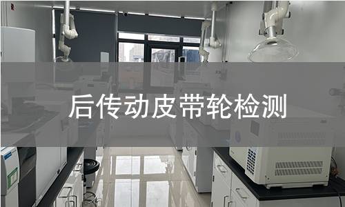 后傳動(dòng)皮帶輪檢測