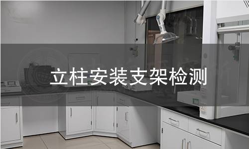 立柱安裝支架檢測