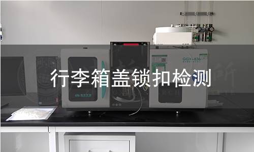行李箱蓋鎖扣檢測