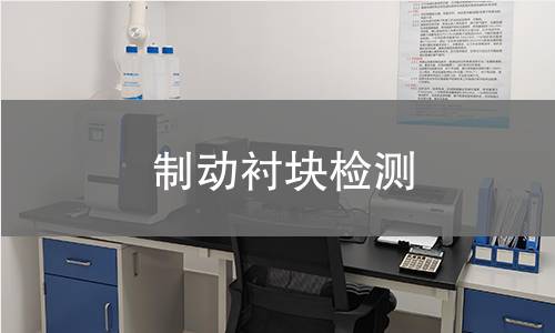 制動(dòng)襯塊檢測(cè)