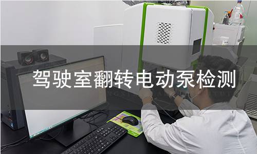駕駛室翻轉(zhuǎn)電動(dòng)泵檢測(cè)