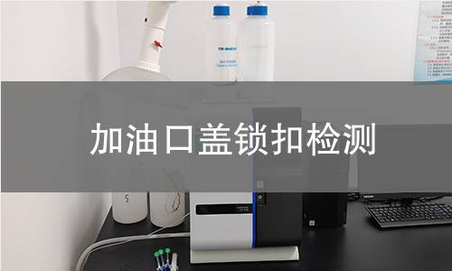 加油口蓋鎖扣檢測