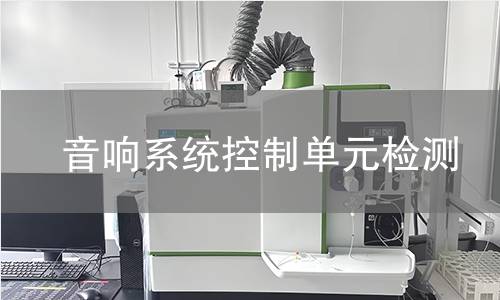 音響系統(tǒng)控制單元檢測(cè)